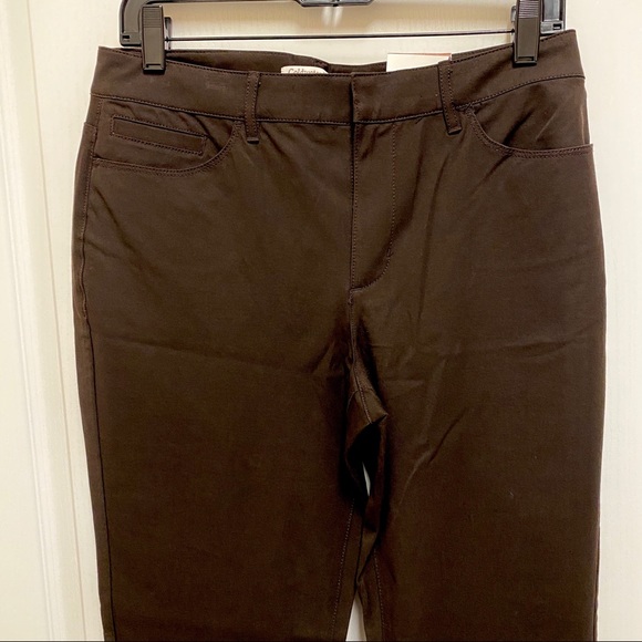 Coldwater Creek cotton stretch bootcut pants - Picture 2 of 8